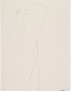 Femme nue d'après Hanako ? danseuse japonaise (1868-1945)