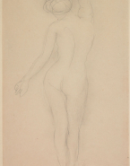 Femme nue debout et de dos