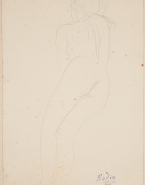 Femme nue allongée, vue de dos