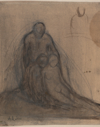 Groupe formé d'une femme nue et de deux enfants (Niobé ?)