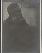 Portrait de Rodin coiffé d'une toque