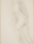 Femme nue allongée vers la gauche
