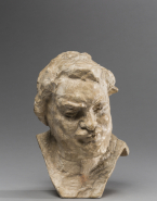Balzac, buste de l'étude C, avec découpe de la poitrine en pointe