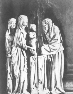 Jésus présenté au temple (marbre)