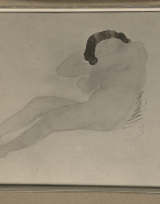 Femme nue allongée vers la gauche