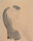Femme nue assise, de profil et lisant, un vêtement sur les épaules