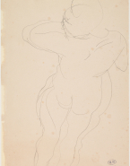 Femme nue debout, de dos