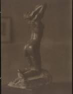 Faunesse à genoux (bronze)