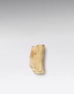 Fragment de relief : jambe féminine drapée et pilier