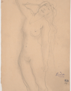 Femme nue, une main à la chevelure dénouée, dite Douleur antique