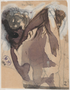 Méduse ; Silhouettes et cheval attelé (au verso)
