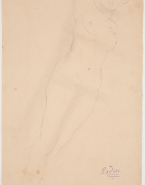 Femme nue allongée en diagonale