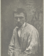 Portrait de Rodin en blouse de travail
