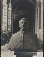 Buste de Benoît XV par Ernest Durig (terre)