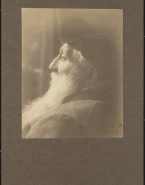 Portrait de Rodin coiffé d'un large béret