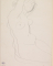 Femme nue se peignant, assise vers la droite