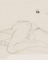 Femme nue allongée, une main passée sous une jambe relevée