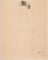 Femme drapée, de trois-quarts vers la gauche, les mains derrière le dos