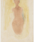 Femme nue agenouillée ,de face et les mains derrière le dos