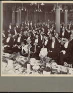Banquet présidé par George Wyndham en l'honneur de Rodin au Café Royal de Londres