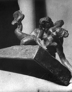 La Faunesse et le Satyre (bronze)