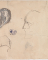 Deux profils de Victor Hugo et esquisse de sa nuque