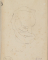 Tête de Victor Hugo, de trois quarts, tournée vers la droite