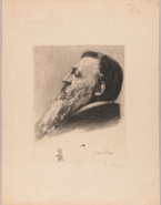 Portrait de Rodin de profil