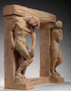 Adam et Ève, maquette de cheminée