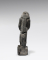 Statuette avec pilier dorsal d'un homme debout sur base tenant devant lui un Osiris