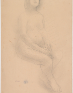 Femme nue assise