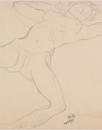 Femme nue allongée, aux jambes écartées