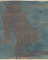 Femme nue assise de trois-quarts sur un bras