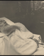 Rodin sur son lit de mort