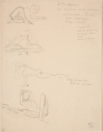 Quatre figures de danse d'après les dessins de Rodin D. 2970-1770-1787-1849