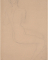Femme nue assise de dos, en torsion vers la droite
