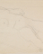 Femme nue de face, un genou en terre, en appui sur le bras gauche