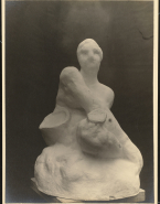 Grosse femme assise (plâtre)