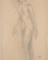 Femme nue en marche vers la gauche