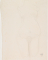 Femme nue agenouillée de face, bras au dos