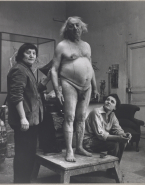 Germaine Richier, le modèle Nardone et l'élève Claude Mary