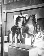 Statue équestre de Néron provenant d'Herculanum (bronze)