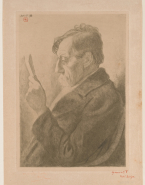 Portrait d'Emile Verhaeren lisant