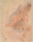 Femme nue sur le dos, aux jambes écartées et repliées