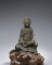 Guanyin (Kouan-Yin) assise avec enfant sur les genoux