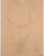 Femme nue assise, mains au dos