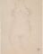 Femme nue agenouillée, de face, les mains au dos