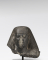 Fragment de statuette : tête masculine