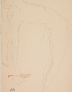 Femme nue de profil, renversée