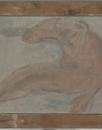 Femme nue à demi allongée